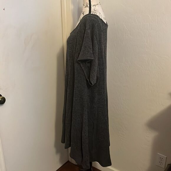 Torrid Gray Flute Hacci Skater Pullover Dress Casual Contemporary Brand New - Picture 2 of 9